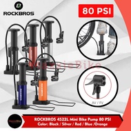 ROCKBROS 4522L Pompa Sepeda Portable 80 PSI Pentil Kecil Besar AV/FV