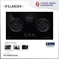 Fujioh FH-GS 6530 3 Burners Gas Hob (Glass/Stainless Steel)