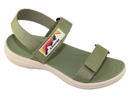 Sandal đế bằng nữ Bitas SEFYW.02 (Rêu + Đen + Kem)