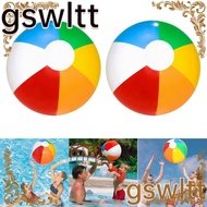 GSWLTT Inflatable Beach Ball, Big PVC Rainbow Beach Ball, Fun Party Toy 30cm Colourful Six Colours Inflatable Pool Ball Kids