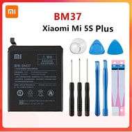 Xiao Mi ต้นฉบับ100% BM37 3800MAh แบตเตอรี่สำหรับ Xiaomi Mi 5S Plus MI5S Plus BM37โทรศัพท์คุณภาพสูงแบ