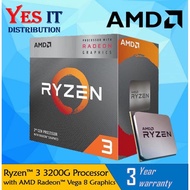 AMD Ryzen™ 3 3200G Processor with AMD Radeon™ Vega 8 Graphics + MSI AM4 MOTHERBOARD (B450M)