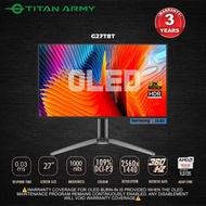 TITAN ARMY 27” OLED Samsung QHD 2K 360Hz 0.03ms HDR400 Rotatable 147%sRGB Gaming Monitor (G27T8T)