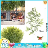 20 Pcs Faux Pine Leaves Branches Fake Artificial Green Pine Needles Garland For Christmas Home Garden Embellishing