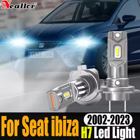 2x H7 Led Canbus No Error Headlight 360 ° Car Bulbs 12v 55w Diode Lamps High Power For Seat Ibiza 6l