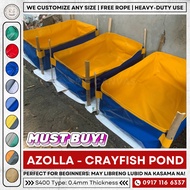 5x2x2ft S400 Heavy Duty Trapond Fish Tank for Crayfish, Hito and Tilapia