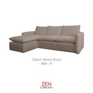 ZEN Collection ส่งฟรี กทม.ปริมณฑล !! โซฟา Sofa L-Shape ขนาด 2.30 m. ELSA โซฟาผ้า Fluffy fabric