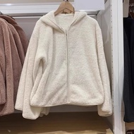 Japan NEW UNIQLO Japanese Single 2024 Autumn And Winter Long Fleece Fleece Warm Jacket Long Sleeve Z