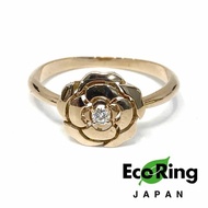 △ Chanel 香奈兒 Extrait De Camelia Diamond 18K Rose Gold Ring 3.01g 鑽石18K玫瑰金山茶花戒指 - 247017869