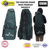 Tas Pancing Ransel Premium Best Quality Bahan Tebal Muat Banyak Snake Head Hijau Army 38x28x73cm