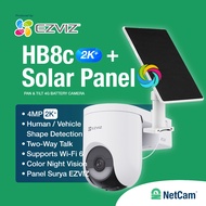 EZVIZ PTZ OUTDOOR HB8C CB-HB8C + SOLAR PANEL 4MP COLOR NIGHT VISION 24/7 RECORD SUPPORT BATTERY