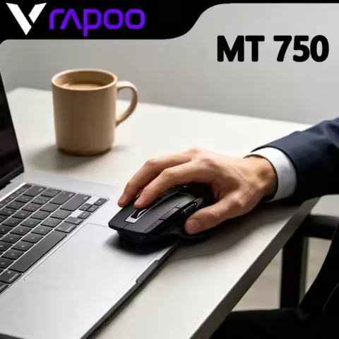 Business Gaming Office RAPOO MT750 Wireless Mouse Rechargeable Laser Large Hand Ergonomics 4.0 Multi