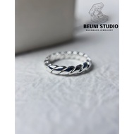 BEUNI HANDMADE PREMIUM 999 SILVER RING ANTIRUST NO ALLERGIC WATER PROOF WITH 999 MARK 999 SILVER