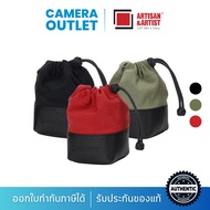 Artisan&Artist Fabric and Leather Lens Pouch (S) [ACAM-LP120] Bag (Thai Warranty)