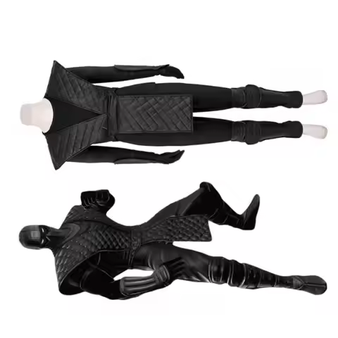 Game Mortal Kombat Noob Saibot Cosplay Costume Black Battle Outfit with Cap Halloween Carnival Theme