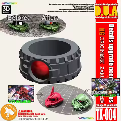for HG 1/144 The Origin Series MS-06 Zaku II Type C-5 R6 Red Comet Ver. High Mobility Anubis Resin M