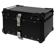 Direct Supply Aluminum Alloy Tail Box Motorcycle Trunk Storage Box Waterproof Removable 45L55L65 Sto