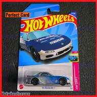 Hot Wheel Mazda RX7 1995 Falken Silver Painted zamac Collection JDM Car Drift Car RX 7 Diecast Drift