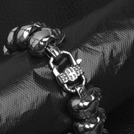 [Quick Shipment] Unique Skull Titanium Steel Bracelet Creative Stainless Steel Bracelet All-Match Br