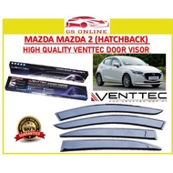 MAZDA MAZDA 2 (HATCHBACK) 2007 2008 2009 2014 High Quality Venttec Door Visor Window Vent Air Press 