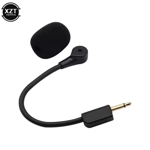 Mic Replacement for Razer BlackShark V2 and V2 Pro ES Wireless Headset 3.5mm Detachable Boom Microph