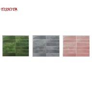 [tishita] 10x 9 X11.4inch Wall Tiles ,Backsplash Tiles, Kitchen Decorative Bathroom Glossy High Temp