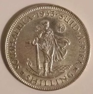 1933年 南非 1先令 銀幣 UNC 喬治五世