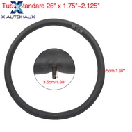 X AUTOHAUX 26" Black Bicycle Tire Tube 26"x1.75"/1.90"/1.95"/2.125" Bike Inner Tube