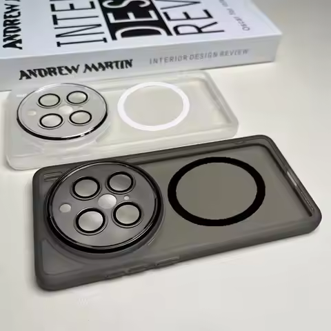 For VIVO X200 Pro Case Soft TPU Transparent Magnetic Lens Protective Back Cover Case For VIVO X200Pr