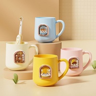 Tooth Cylinder Face Children Cup Mouthwash Cup Cute Cartoon High Wash Girl Household Toothbrush 3yy 