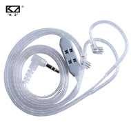 KZ T8 In-ear Monitor Cable 8-Level Electronic Tuning Cord with Dual-Mic Hifi Audio Replaceable Earbu