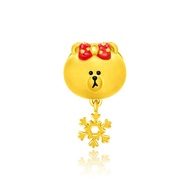 CHOW TAI FOOK LINE FRIENDS Collection 999 Pure Gold Charm - Christmas Choco R24346