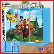 Cassa Almari Baju Budak Children's Cartoon Wardrobe Cabinet Multipurpose Cabinet / Utilities Cabinet