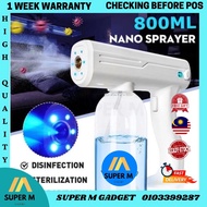 Free Warranty Rechargeable Wireless Spray Gun Sterilizer Blue Light Nano Disinfection Spray Gun Disinfectant Machine