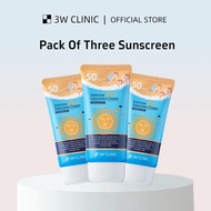 3W Clinic Intensive UV Sunscreen Cream Intensive UV Sun Cream Collagen Sunscreen SPF50 PA+++ 70ml*3 