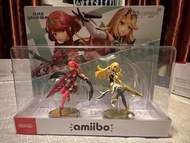 全新 NS 異度神劍 異度之刃 光 焰 amiibo 套裝 Nintendo Switch Xenoblade Pyra Mythra amiibo PVC figure Set 任天堂全明星大亂鬥 