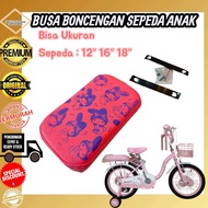 ( MY MELODY ) Busa Jok Boncengan Bagasi Sepeda Anak Mini Perempuan warna Pink Ukuran 12 16 18 Inch