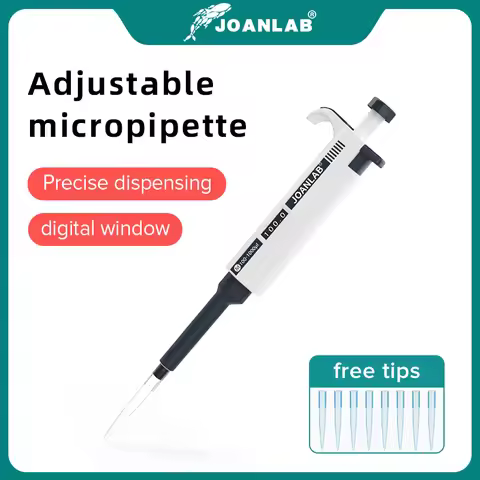 JOANLAB Official Store Laboratory Pipette Plastic Single Channel Digital Adjustable Micropipette Lab