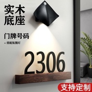 Wholesale Listing Luminous Door Household Logo Unique Number Plate House Number Plate Door Sticker O