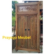 pintu jati lawas ukir kayu kuno antik vintage kusen jati bekasan antik gawangan pintu
