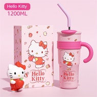 VIVOLILV ღ แก้วเก็บความเย็น Hello Kitty Kuromi Kawaii Sanrio Jumbo Straw Insulated Mug for Girls Cut