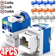 RJ45 Ethernet Coupler - Cat5e Cat6 Cat6A Shielded Modular - Ethernet LAN Cable Extension - Color-Cod