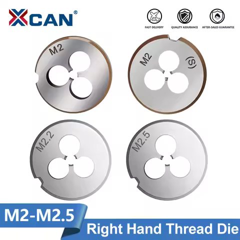 XCAN Right Hand Metric Die M2 M2.2 M2.5 Alloy Steel Metal Threading Cutting Tools for Machine and Ha