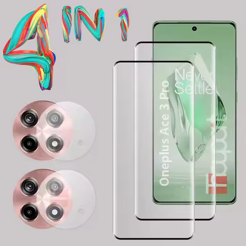 3D Tempered Glass For Oneplus Ace 3 Pro Screen Protector Camera Lens Film Oneplus Ace3 Pro Glass Pro