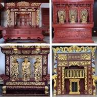 HY-$ Wholesale Solid Wood Temple Temple Large Buddha Shrine Altar Ancestor Memorial Statue Buddha Cabinet Altar Chinese