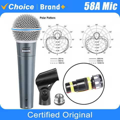TAVOSOP BETA58A BETA58 TOP Quality Professional Cardioid Dynamic Wired Microphone For Karaoke Live V