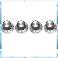 [W F S B] 4 x potentiometer Pot metal knob with 0-9 turntable for 6mm shaft knob