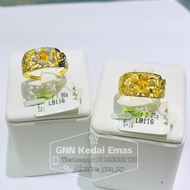 EMAS 375 CINCIN BUNGA PADAT 375 GOLD RING C7