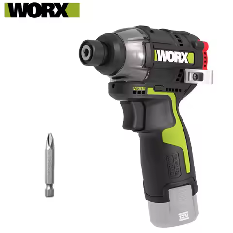 Worx 1/4" Hex Impact Screwdriver 160Nm 3 Speed Adjustable Univeral 12v Battery Pack Cordless Brushle
