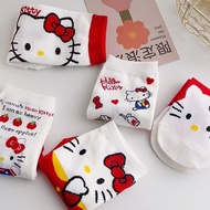 [5 Pairs] Hello Kitty Cartoon Socks Adult/Child Cute Socks